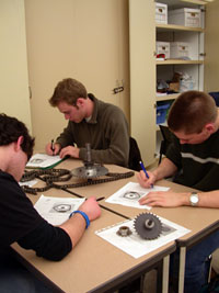 Students at work in the Active Learning Centre