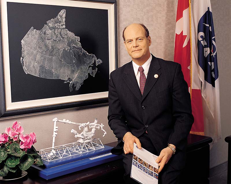 Mac Evans, President of the Canadian Space Agency, 1994-2001