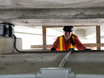 At Kingston's Waaban bridge, Ingenuity Labs team developed systems to monitor ongoing structural integrity