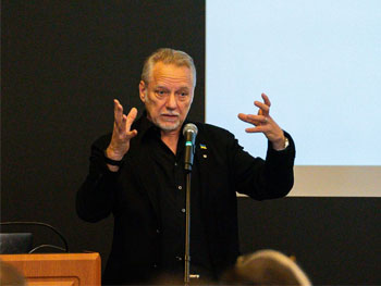 Edward Burtynsky visits Queen’s to discuss upcoming collaborative art installation, Standing Whale